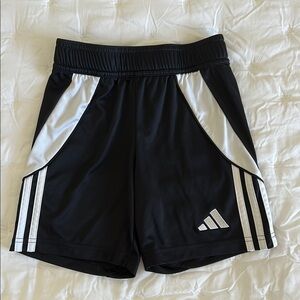Adidas Boys Tiro 24 Black and White Aeroready Shorts - size 7/8Y